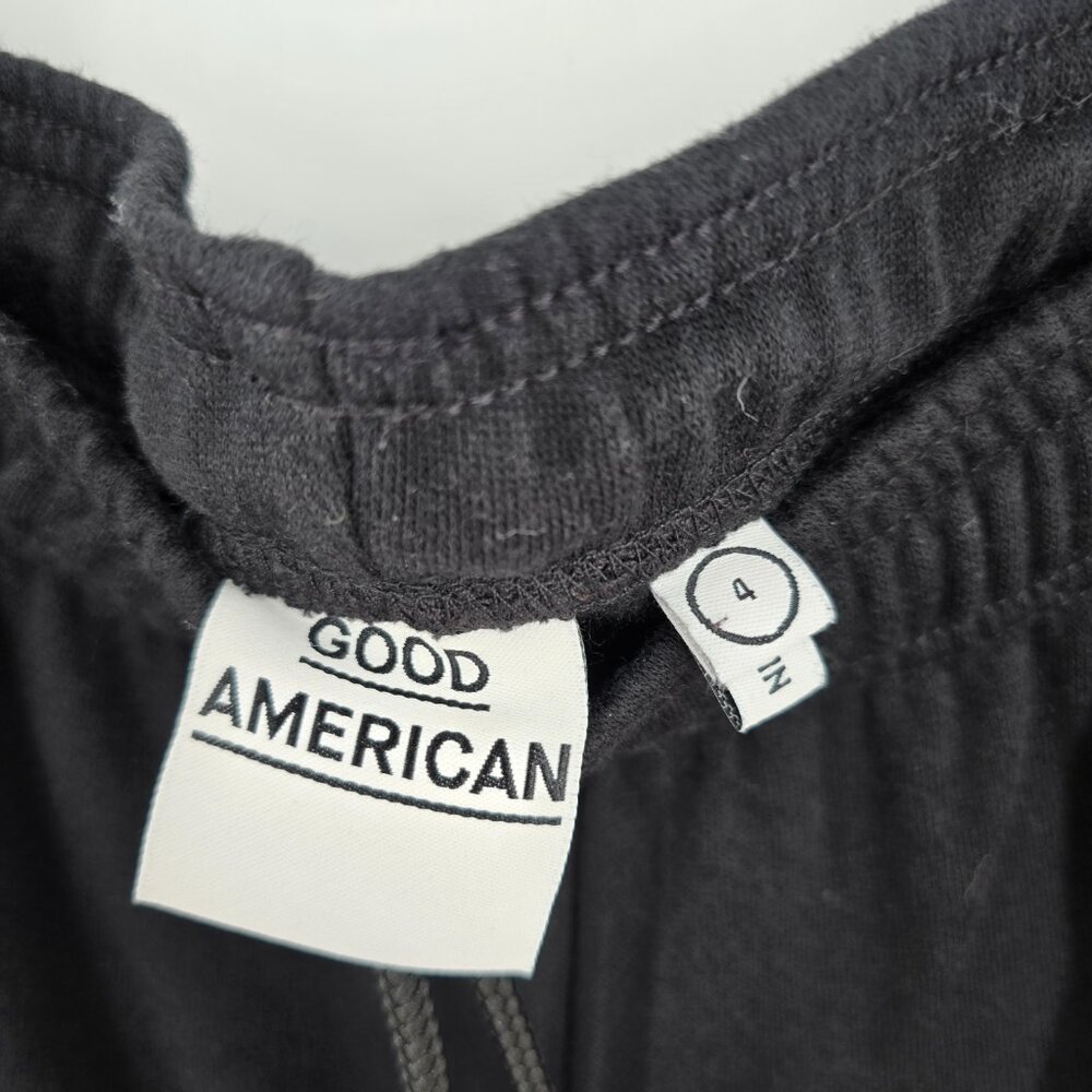 NWT Good American Mesh Sweatpants Core‎ Pant Black Size XL - Picture 3 of 10